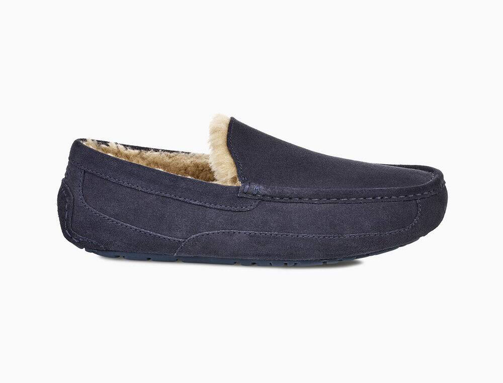 Mocasines UGG Hombre Mexico - Mocasines UGG Ascot Rebajas - Azul